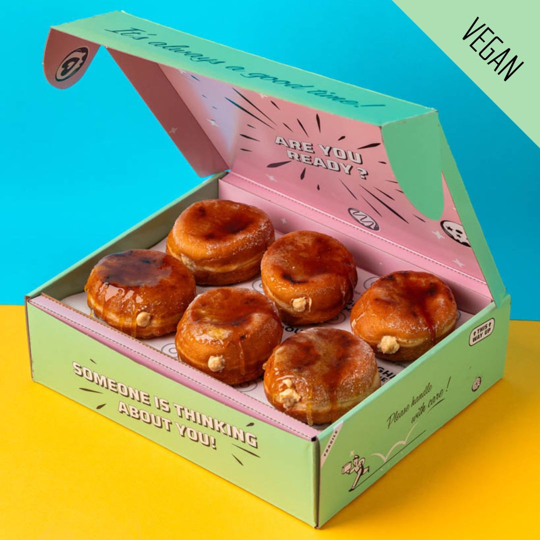 Crème brûlée donut gift box (VG)