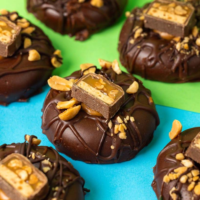 Caja de regalo "Snicky Minaj horneado" de mini rosquillas sin gluten (12 unidades)