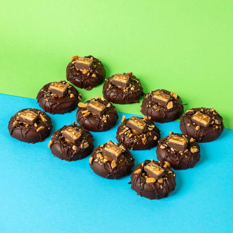 Caja de regalo "Snicky Minaj horneado" de mini rosquillas sin gluten (12 unidades)