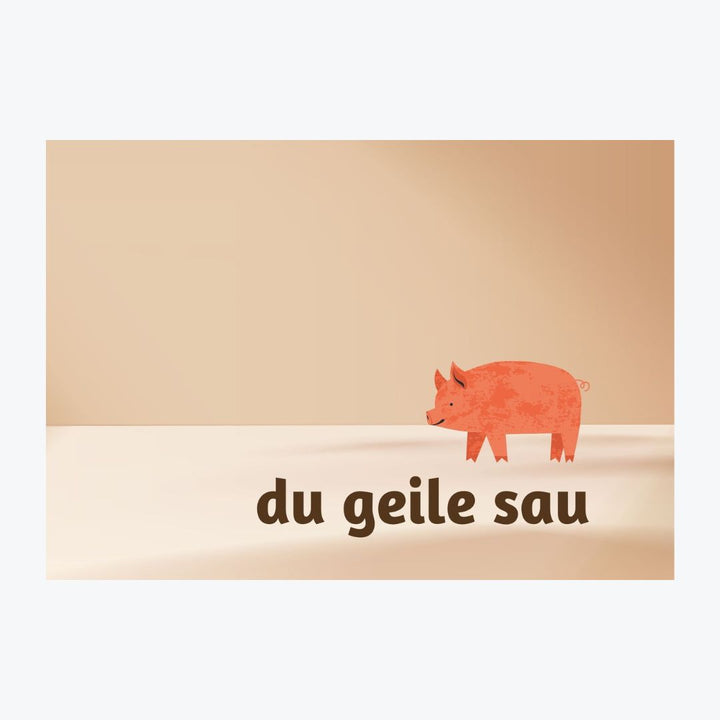 Carte "You Horny Sau"