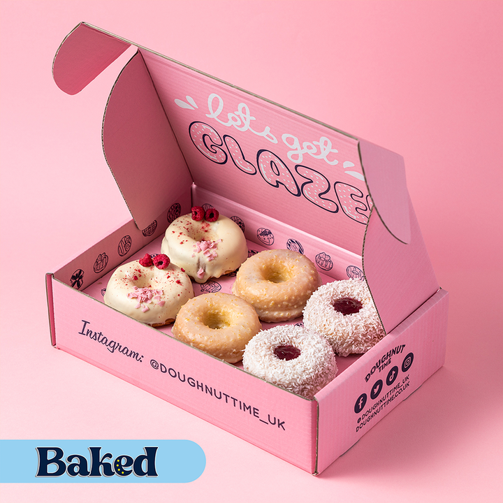 "Baked Afternoon Tea" glutenfreundliche Kuchen-Donut Geschenkbox