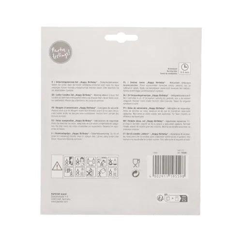 Letter candle set "Happy Birthday"