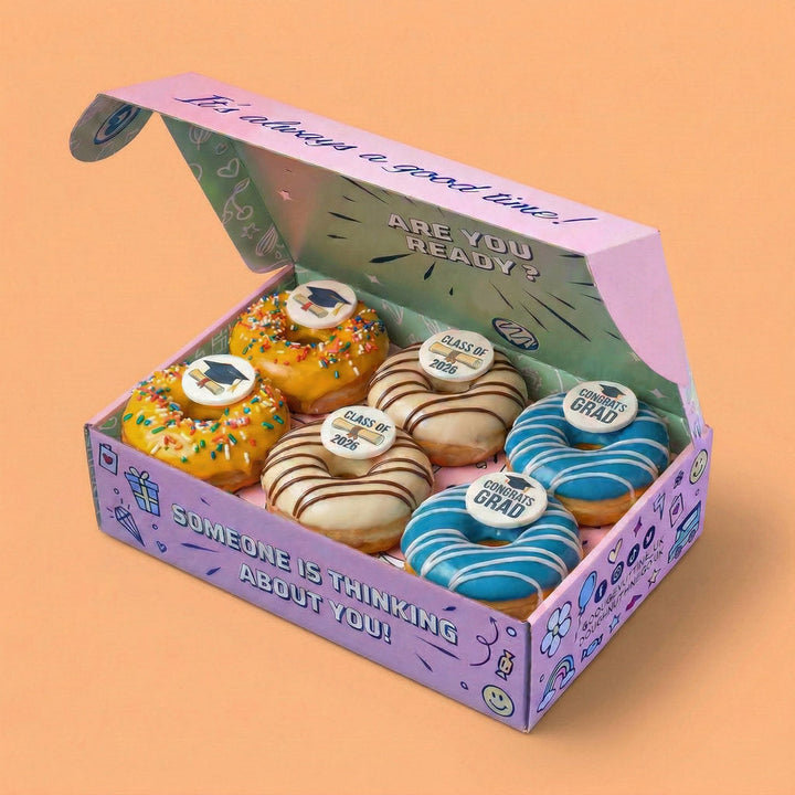 Graduation vegan doughnut gift box