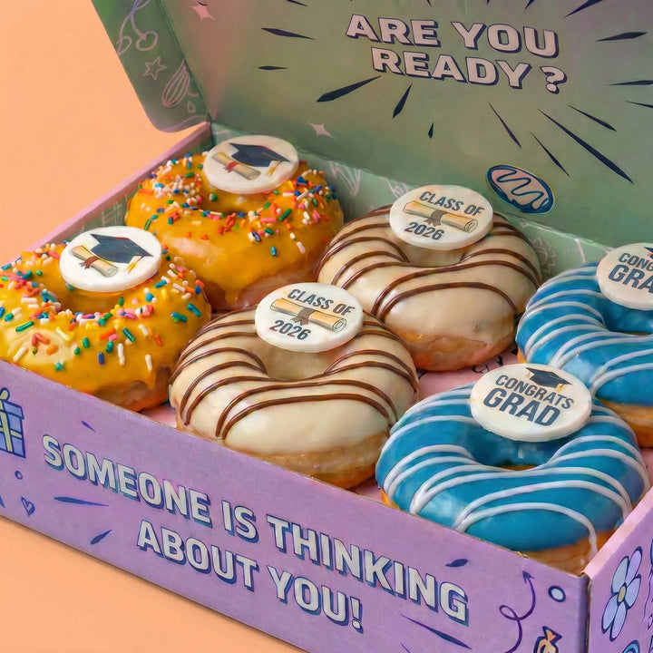Graduation vegan doughnut gift box
