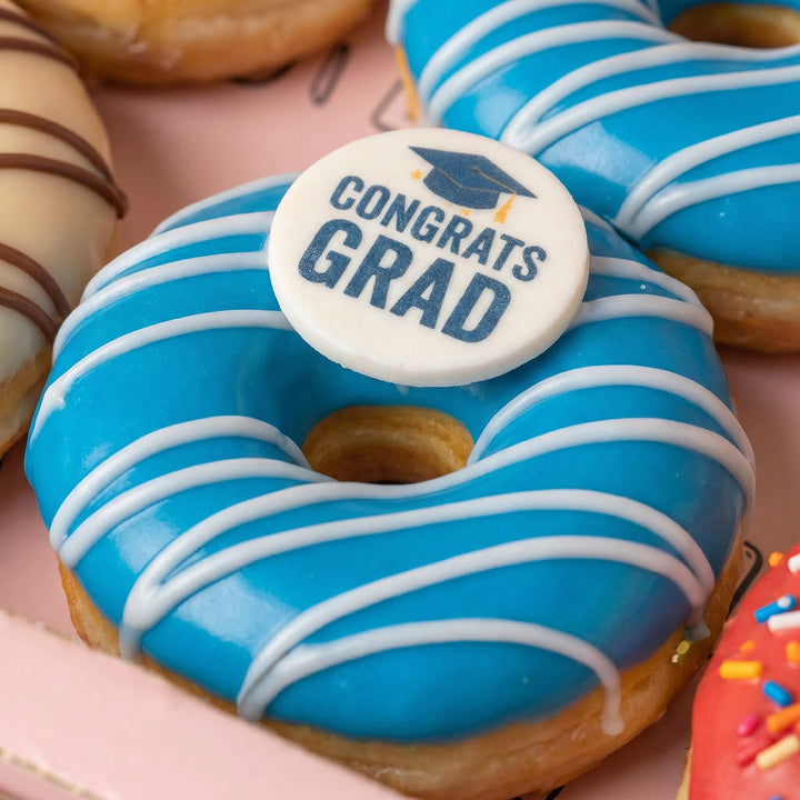 Graduation vegan mini donut Geschenkbox