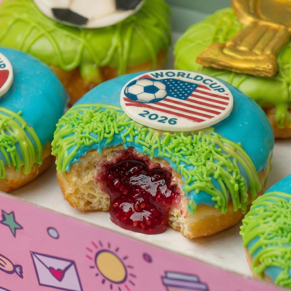 Football Special World Cup 26 vegan doughnut gift box