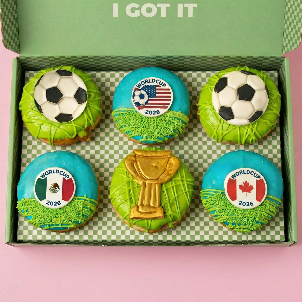 Football Special World Cup 26 vegan doughnut gift box