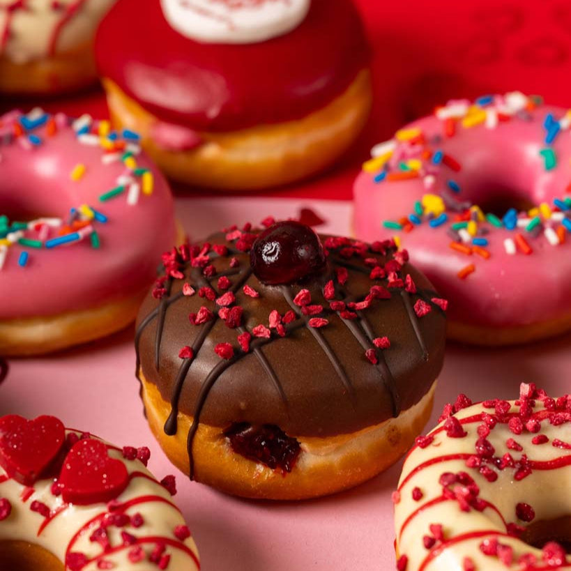 "Caja regalo mini donuts "Especial San Valentín