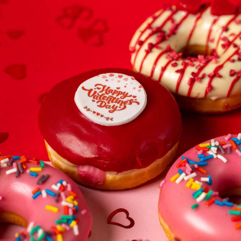 "Caja regalo mini donuts "Especial San Valentín