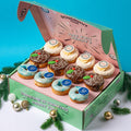Corporate "Happy Holidays" Mini-Donut Geschenkbox mit Logo