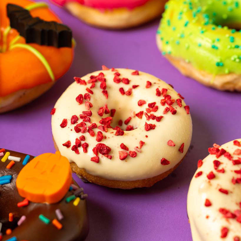 Gluten-free Halloween mini doughnut gift box