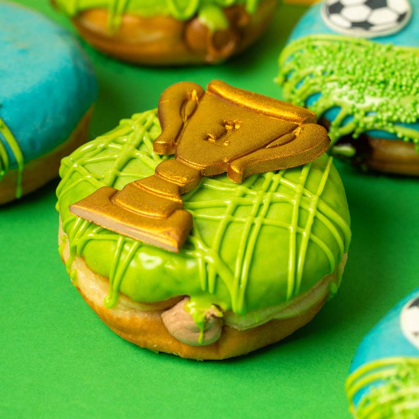Boîte cadeau de beignets de football (végétalien)