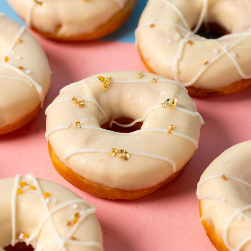 Caja de regalo de boda mini-donut (vegano)