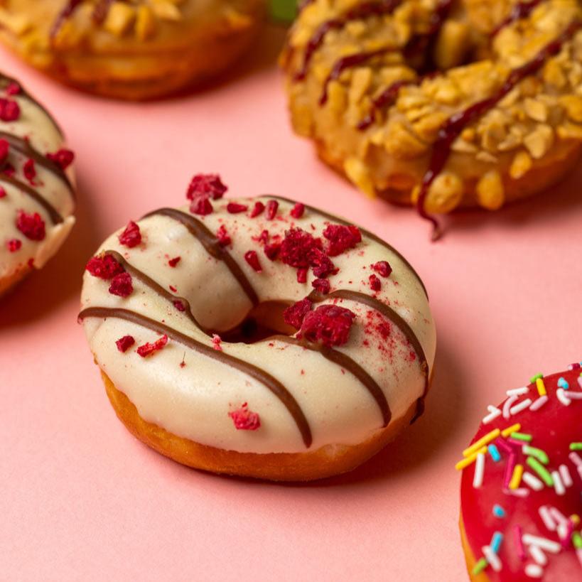 "Fruity Season" Mini-Donut Geschenkbox (vegan)