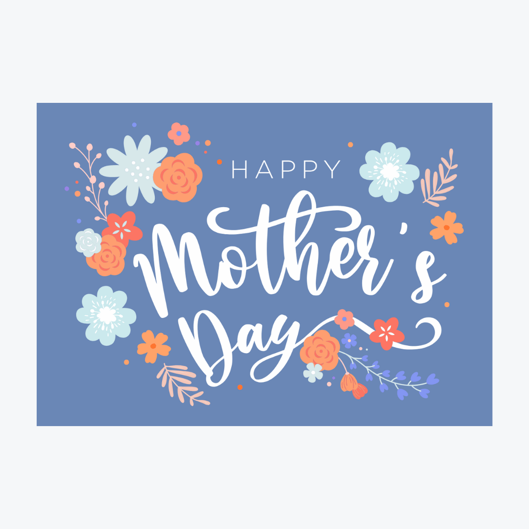 Carte "Happy Mothers Day" (Bonne fête des mères)