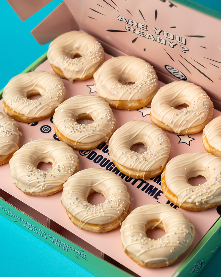Caja de regalo de boda mini-donut (vegano)
