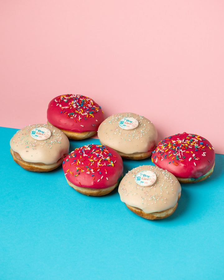 Gender Reveal Donut boîte cadeau (vegan)