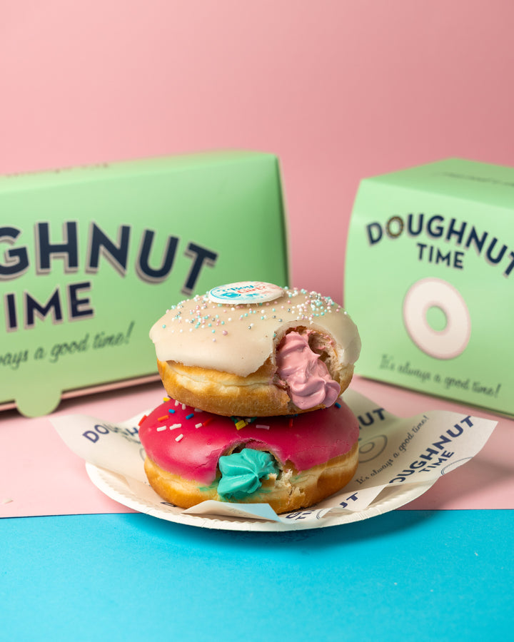Gender Reveal Donut boîte cadeau (vegan)