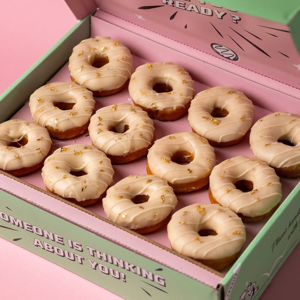 Halloween Office Box XL - 60 mini donuts con logotipo (VG)