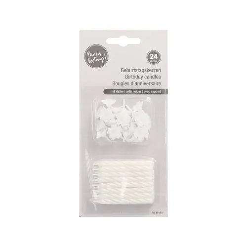 Birthday candles - White
