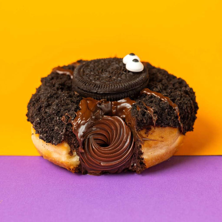 "Corporate Halloween" doughnut gift box with logo (VG)