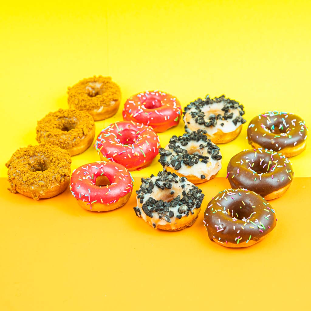 FLASH OFFER - 12-Pack Mini-Donut Geschenkbox (vegan) 