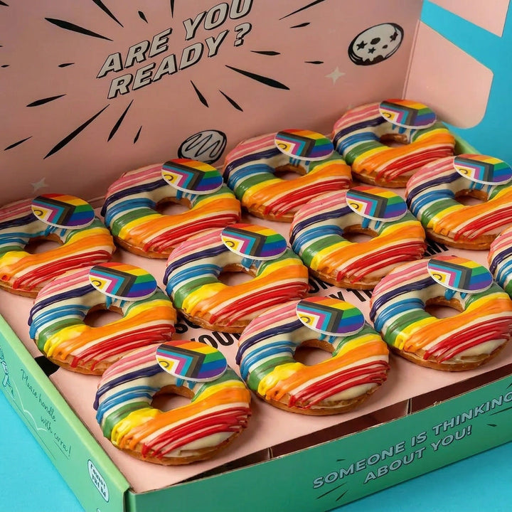 "Chocolate Pride" vegan mini doughnut gift box