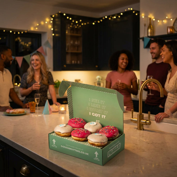 Gender Reveal Donut boîte cadeau (vegan)