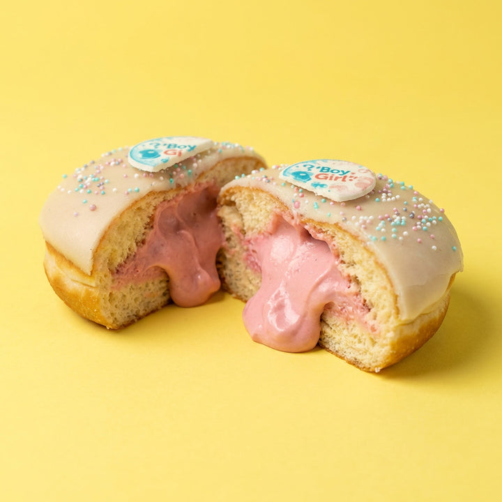 Gender Reveal Donut boîte cadeau (vegan)