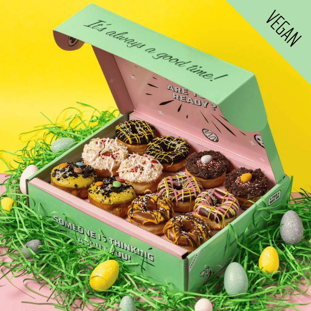 Confezione regalo di mini ciambelle "Speciale Pasqua" (12 pezzi)