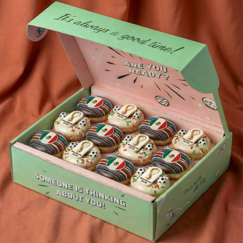 World Cup 26 Choose Your Country mini doughnut gift box