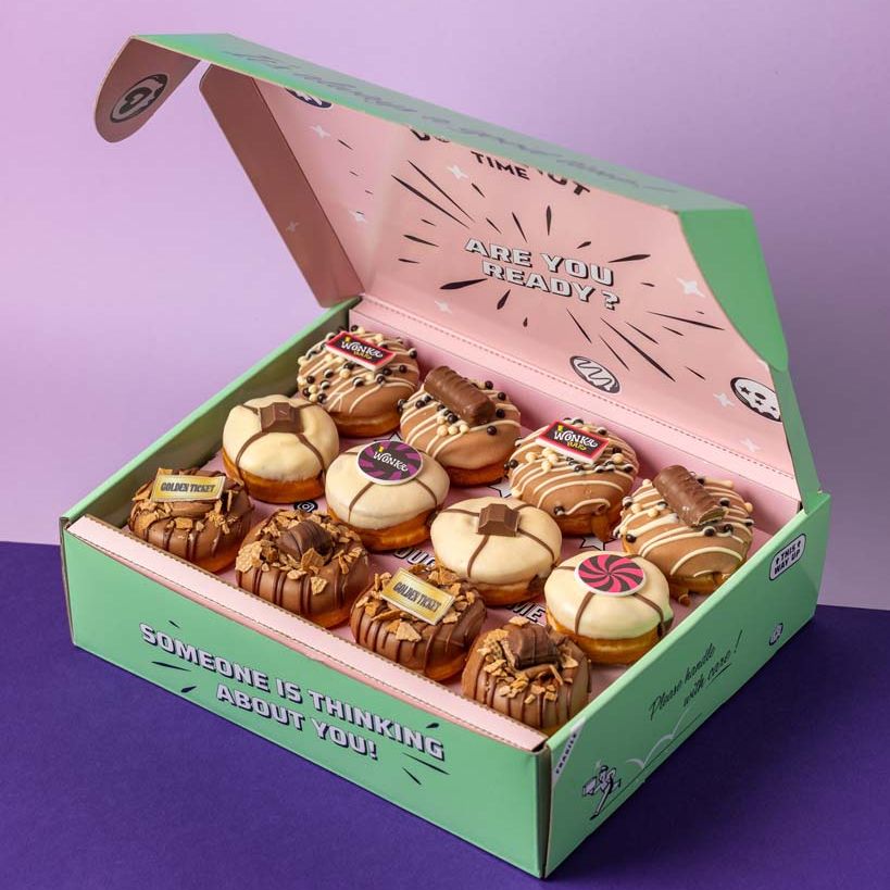 Caja de regalo Mini-Donut "Willy Wonka"