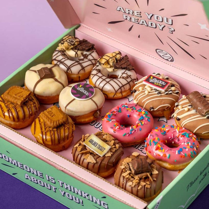 "Caja regalo mini donuts "Los favoritos de Wonka