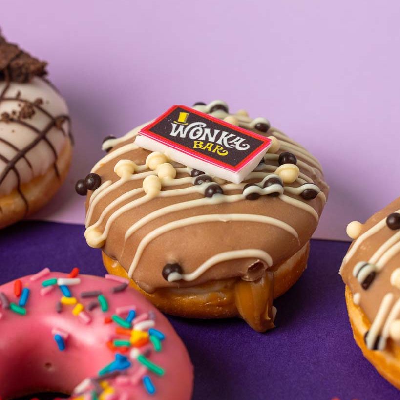 "Caja regalo mini donuts "Los favoritos de Wonka