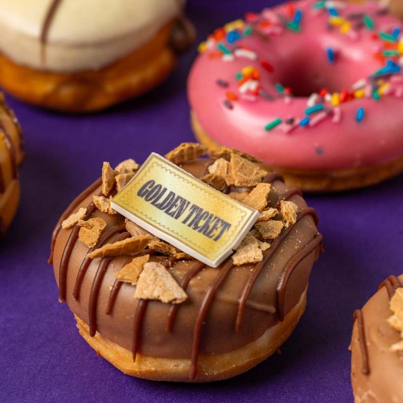 "Caja regalo mini donuts "Los favoritos de Wonka