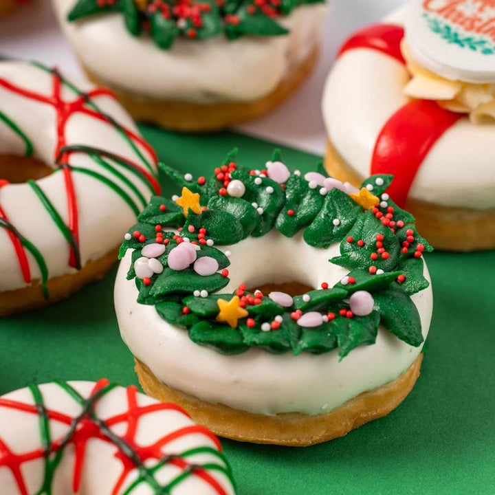 Boîte cadeau mini-beignets sans gluten pour Noël