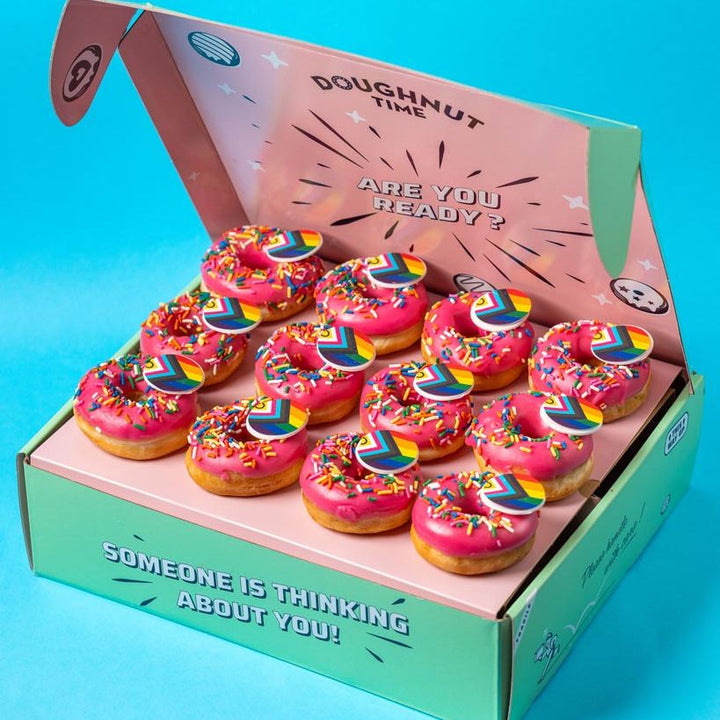 Caja de regalo mini donuts "Especial Mes del Orgullo" (VG)