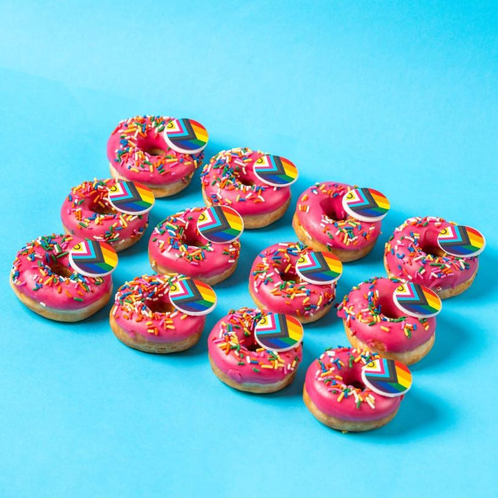 Caja de regalo mini donuts "Especial Mes del Orgullo" (VG)
