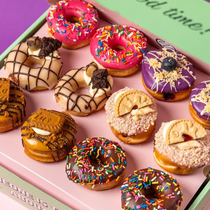 "Selección vegana" Caja de regalo de mini donuts (VG)