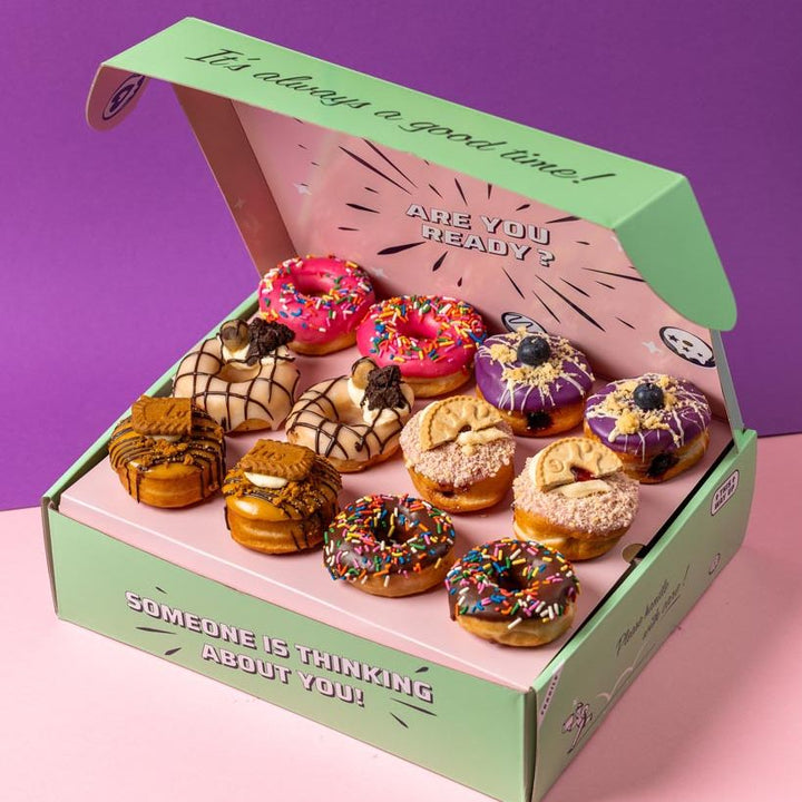 "Selección vegana" Caja de regalo de mini donuts (VG)