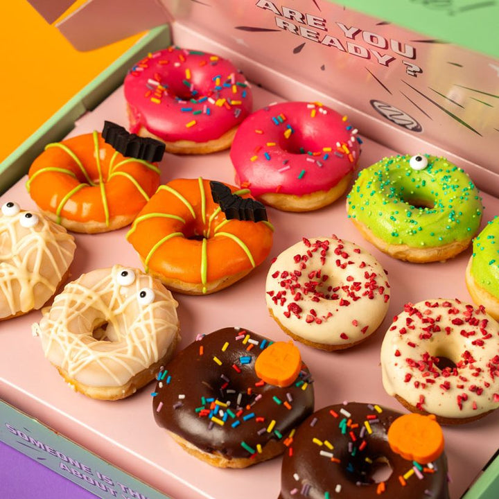 "Glutenfriendly Halloween" mini doughnut gift box