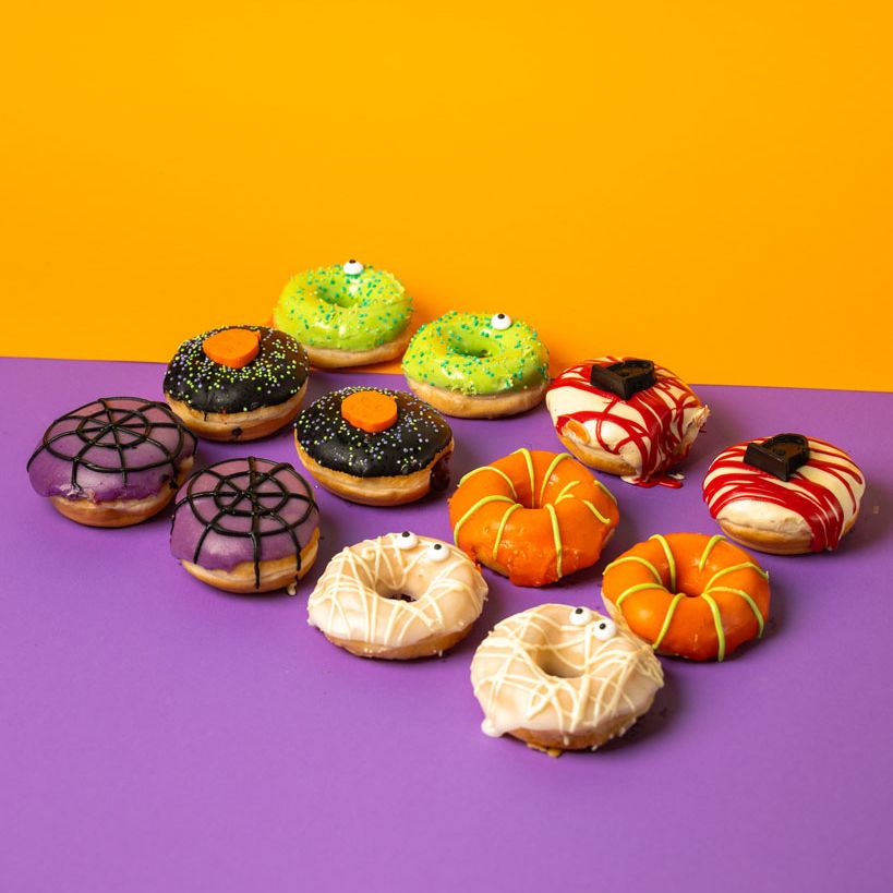 Halloween Mini-Donut Geschenkbox