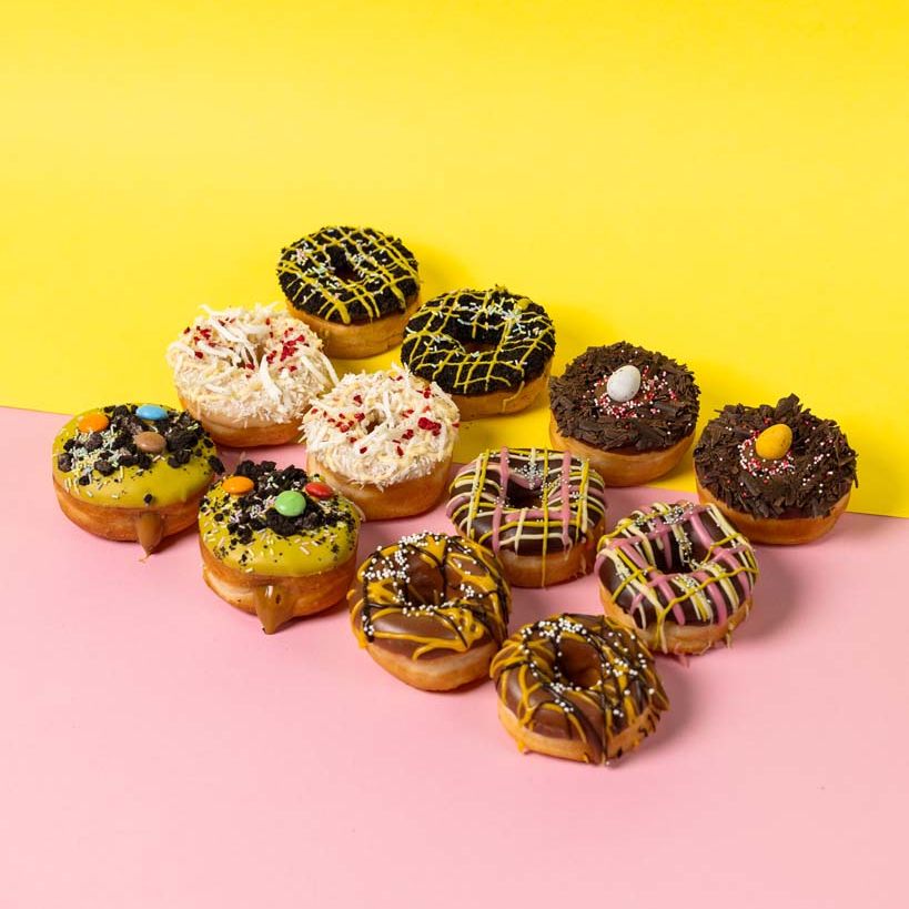 Mini-donut "Spécial Pâques" boîte cadeau (12 pièces)