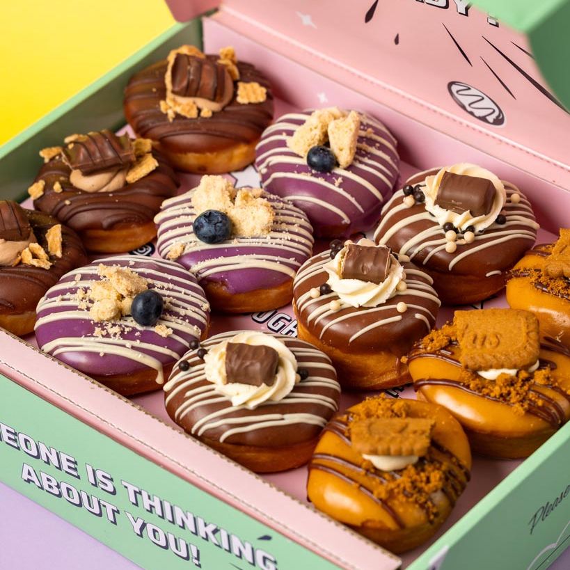 "Filled with Love" boîte cadeau mini donut