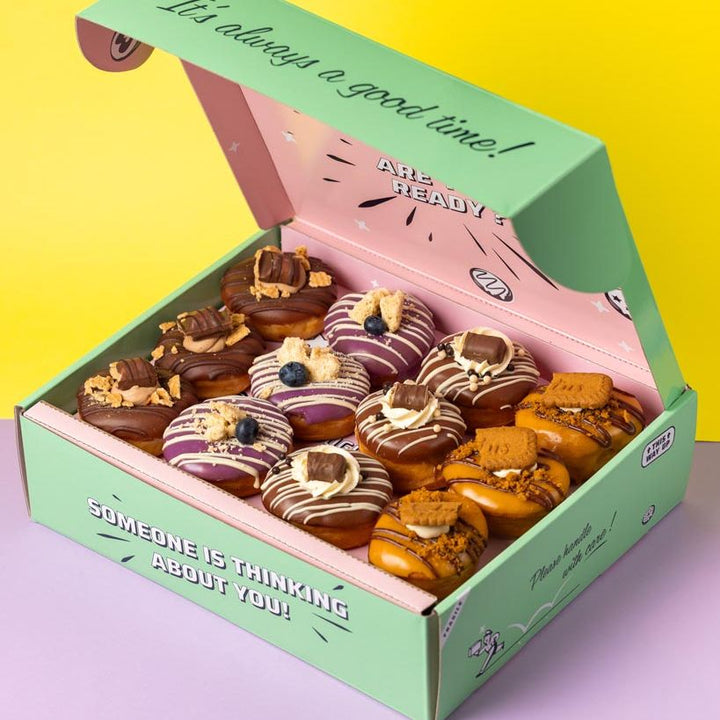 "Filled with Love" boîte cadeau mini donut