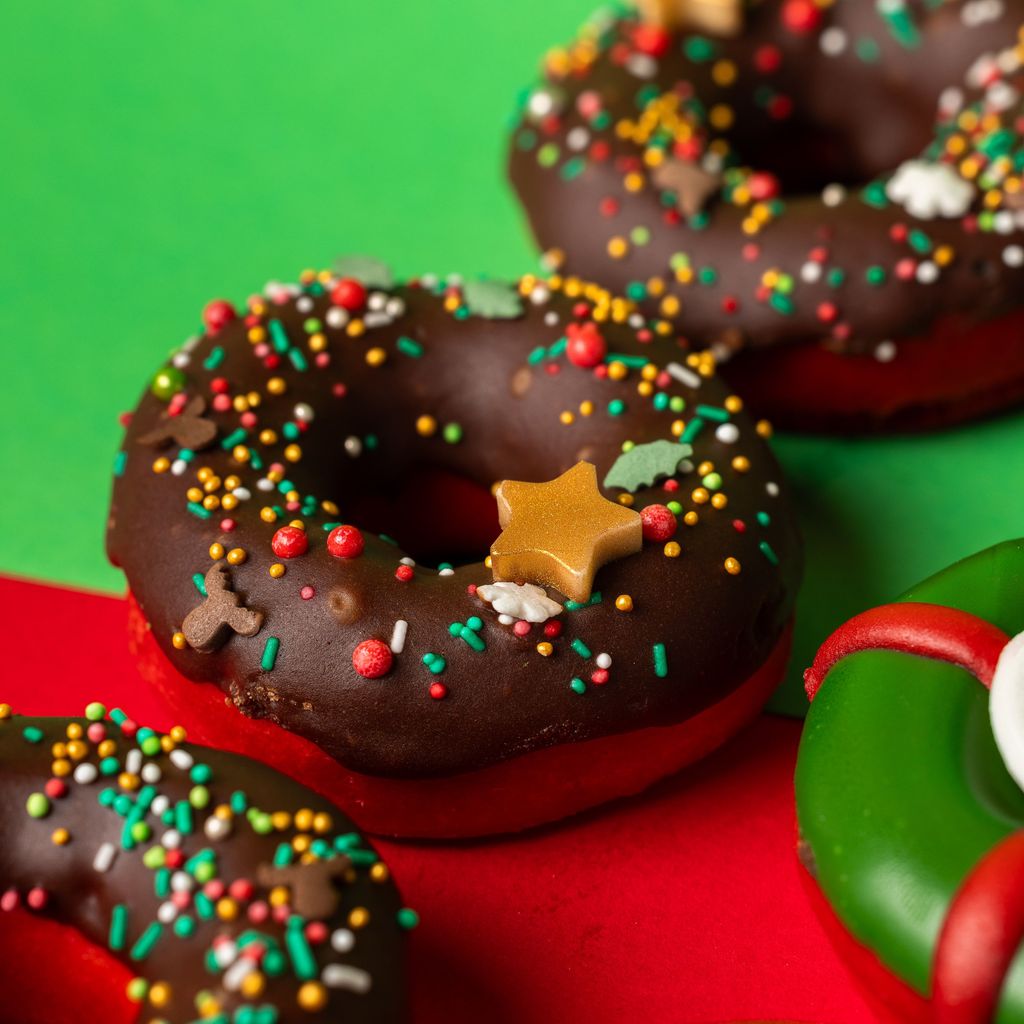 "Red Velvet Xmas-Special" Mini-Donut Geschenkbox (vegan)