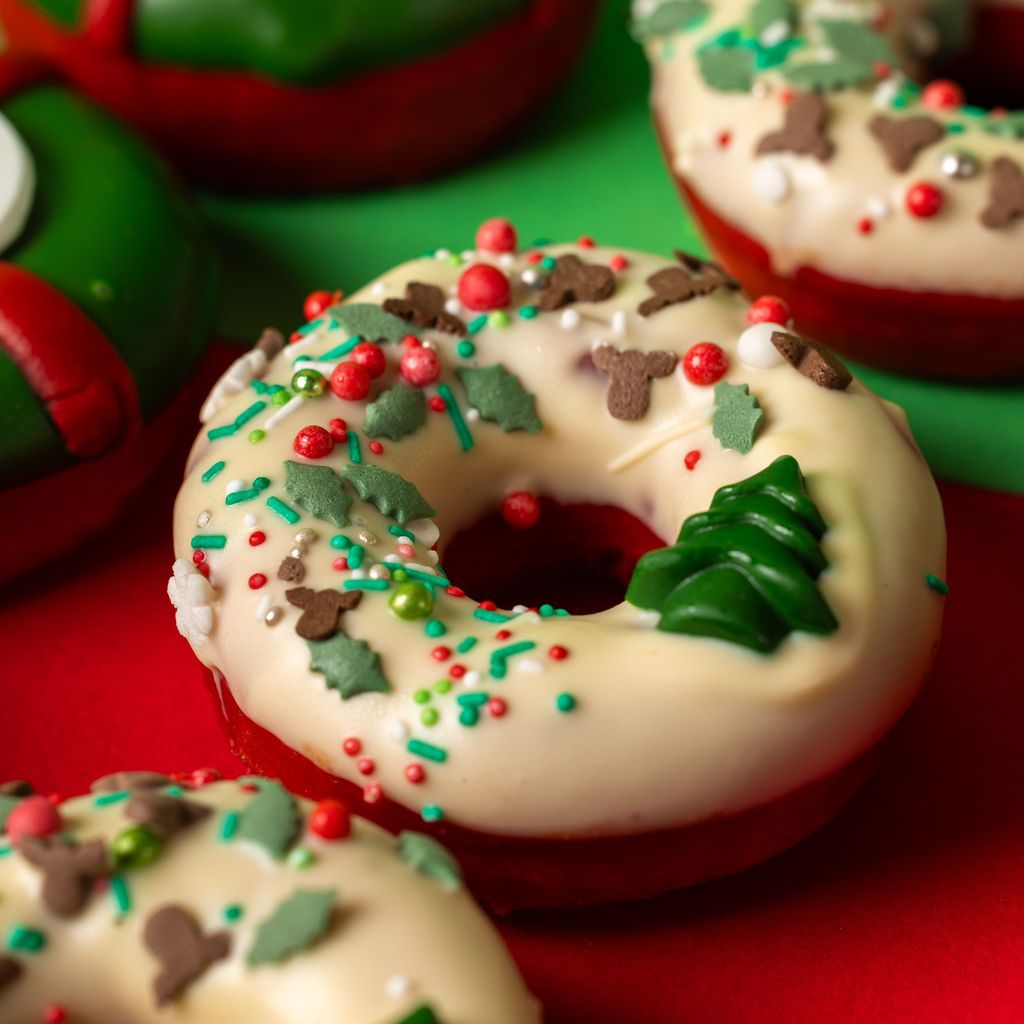 "Red Velvet Xmas-Special" Mini-Donut Geschenkbox (vegan)