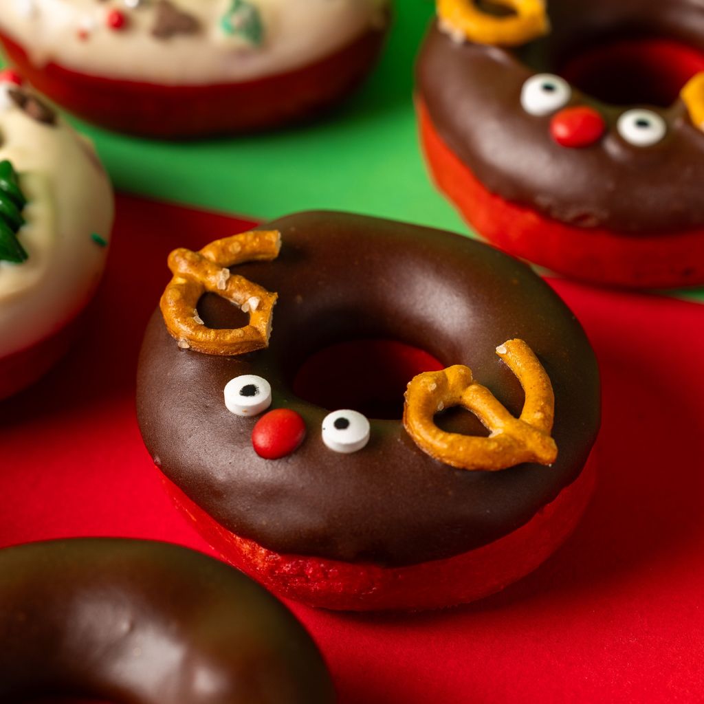 "Red Velvet Xmas-Special" Mini-Donut Geschenkbox (vegan)